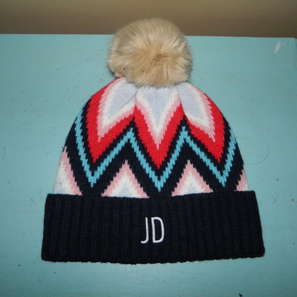 Mark & Graham Faux Fur Pom Pom Hat "JD" (QQ-21)